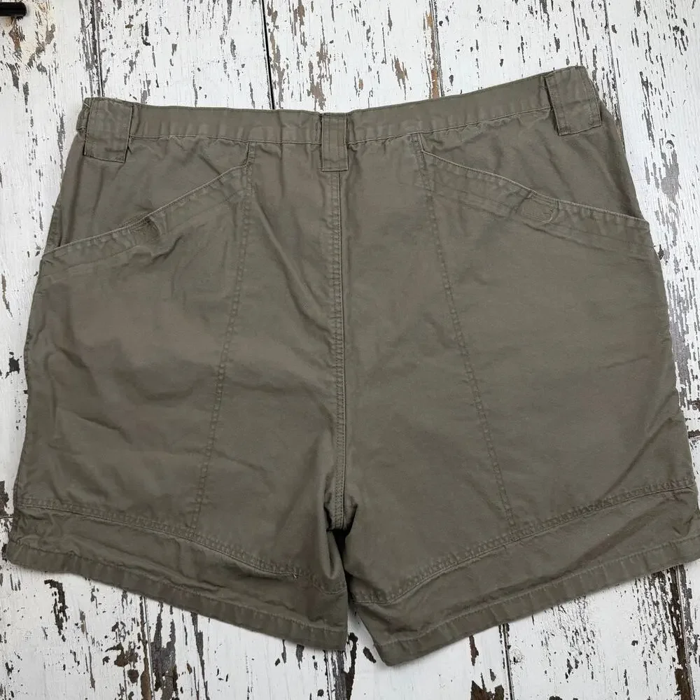 Boulder Creek Cargo shorts men’s 52 Big olive green cargo pockets